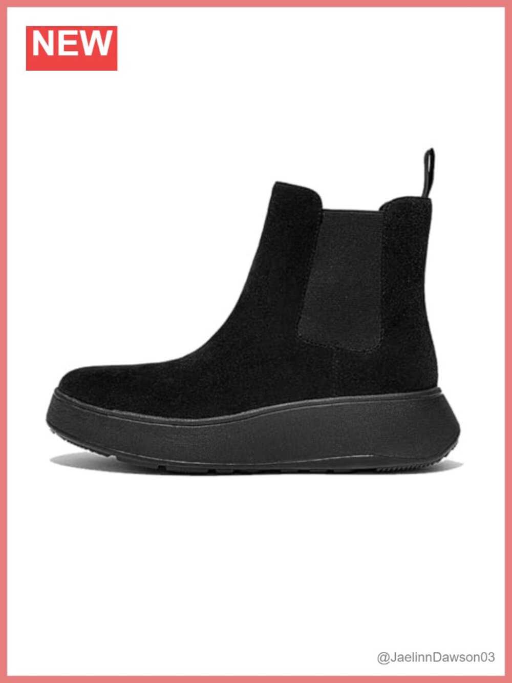 FitFlop Suede Flatform Chelsea Ankle Boots